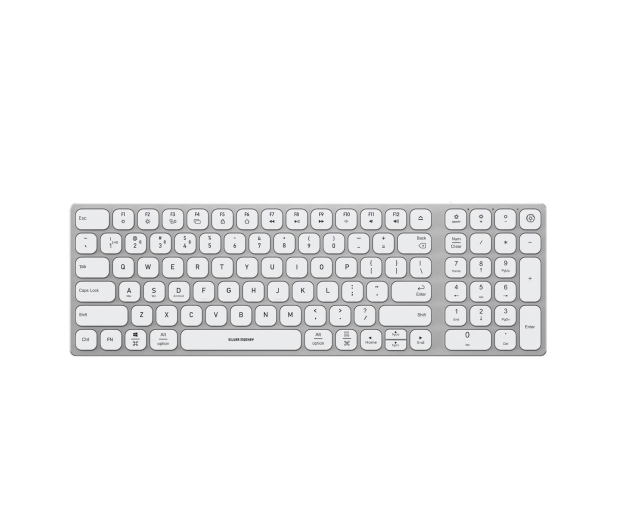 SILVER MONKEY Alu Keys Mini Premium Backlight White SMA257 - 1266239 - zdjęcie